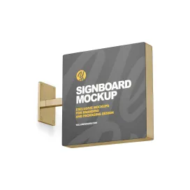 Metallic Square Signboard